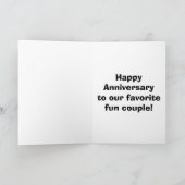Funny Anniversay Kaart voor paar (Binnen)