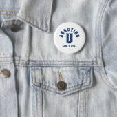 Funny Annoing You Button, Blue Ronde Button 5,7 Cm (In situ)