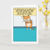 Funny Annoyed en Grumpy Cat verjaardagskaart Kaart (Gele Bloem)