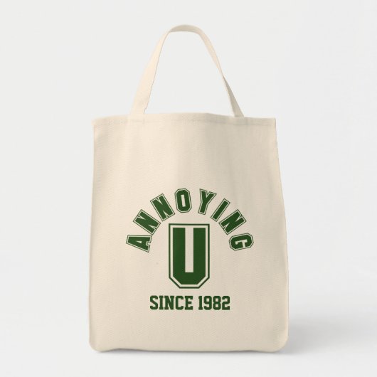 Funny Annoying You Bag, Green Tote Bag (Voorkant)