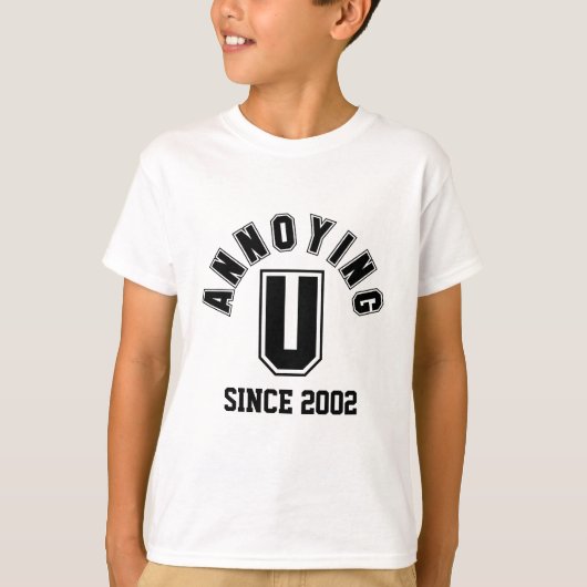 Funny Annoying You Boy T-shirt, Black T-shirt (Voorkant)