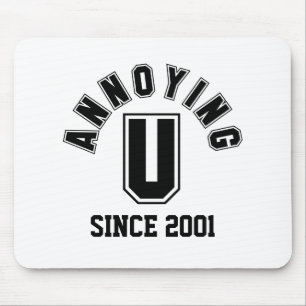 Funny Annoying You Mousepad, Black Muismat