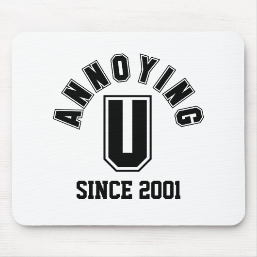 Funny Annoying You Mousepad, Black Muismat (Voorkant)