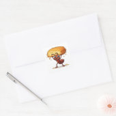 Funny Ant Lifting Giant Crumb Art Sticker (Envelop)