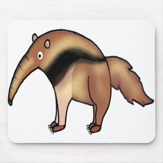 Funny anteater animal art muismat (Voorkant)