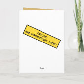 Funny Anthropologists Will Date Anything Kaart (Achterkant)