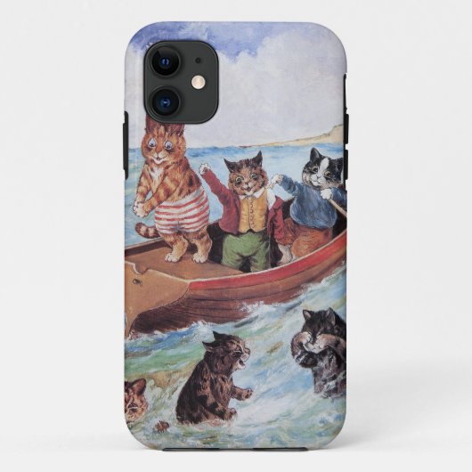 Funny Anthropomorphic Cats  Wain Case-Mate iPhone Case (Achterkant)