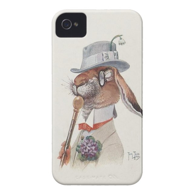 Funny  Anthropomorphic Rabbit Case-Mate iPhone Case (Achterkant)