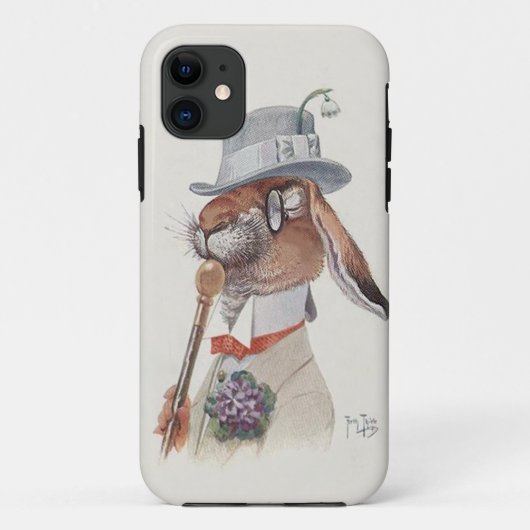 Funny Anthropomorphic Rabbit Case-Mate iPhone Case (Achterkant)