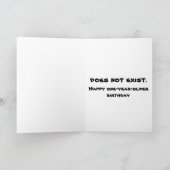 Funny Anti Aging Happy Birthday Phone App Kaart (Binnen)