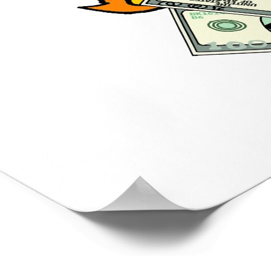 Funny Anti-Biden Bidenflatie Inflatie Poster (Hoek)