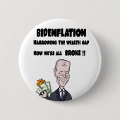 Funny Anti-Biden Bidenflatie Inflatie Ronde Button 5,7 Cm (Voorkant)