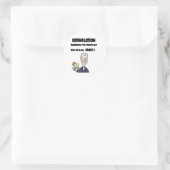 Funny Anti-Biden Bidenflatie Inflatie Ronde Sticker (Tas)