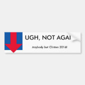 Funny Anti-Clinton Bumpersticker (Voorkant)