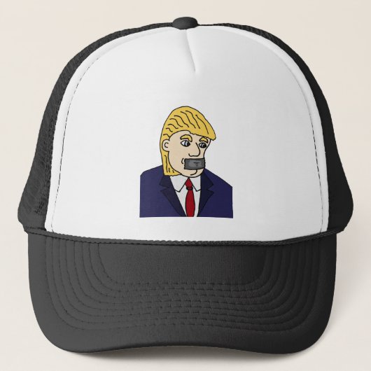 Funny Anti Donald Trump Politieke Cartoon Trucker Pet (Voorkant)