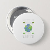 Funny Anti Flat Earth TShirt Ronde Button 7,6 Cm (Voorkant /achterkant)