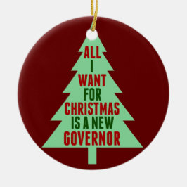 Funny Anti-Gouverneur Abbott kerstboom Keramisch Ornament
