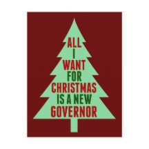 Funny Anti-Gouverneur Politieke Kerstman Humor