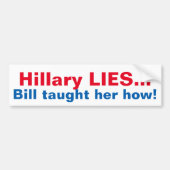 FUNNY ANTI-HILLARY BUMPERSTICKER (Voorkant)