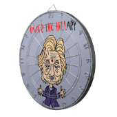 Funny Anti-Hillary Clinton politieke kunst Dartbord (Voorkant Rechts)