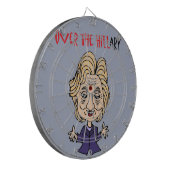 Funny Anti-Hillary Clinton politieke kunst Dartbord (Voorkant Links)