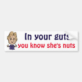 Funny anti Hillary Political Bumpersticker (Voorkant)