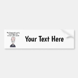 Funny anti Joe Biden die Masker Politics draagt Bumpersticker