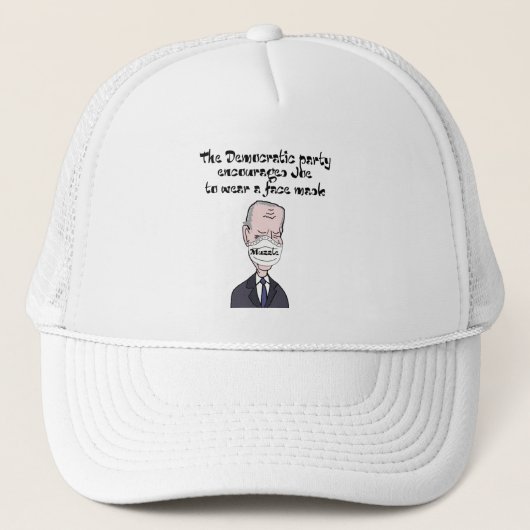 Funny anti Joe Biden die Masker Politics draagt Trucker Pet (Voorkant)