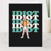 Funny Anti-Joe Biden is een Idiot Sarcastic Politi Kaart (Voorkant)