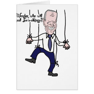 Funny Anti Joe Biden Puppet Politieke Cartoon