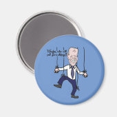 Funny Anti Joe Biden Puppet Politieke Cartoon Magneet (Voorkant / Achterkant)