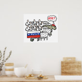 Funny Anti Poetin Poster (Keuken)