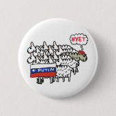 Funny Anti Poetin Ronde Button 5,7 Cm (Voorkant)