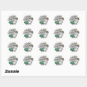 Funny Anti-Poetin Sheep Ronde Sticker (Vel)