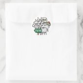 Funny Anti-Poetin Sheep Ronde Sticker (Tas)