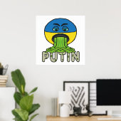 Funny Anti Potin Vomit Emoji Poster (Thuiskantoor)