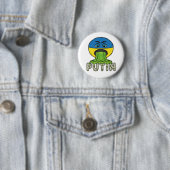 Funny Anti Potin Vomit Emoji Ronde Button 5,7 Cm (In situ)