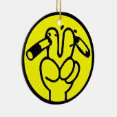 Funny Anti Roking ⚠ Thaise ⚠ Keramisch Ornament (Rechts)