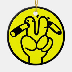 Funny Anti Roking ⚠ Thaise ⚠ Keramisch Ornament