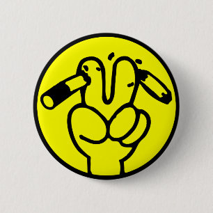 Funny Anti Roking ⚠ Thaise ⚠ Ronde Button 5,7 Cm