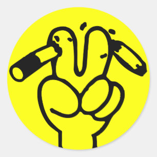 Funny Anti Roking ⚠ Thaise ⚠ Ronde Sticker