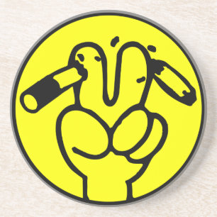 Funny Anti Roking ⚠ Thaise ⚠ Zandsteen Onderzetter