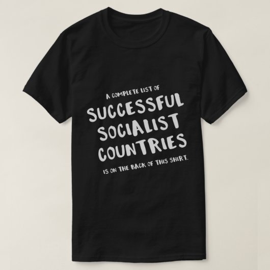 Funny Anti-Socialism T Shirt Anti-liberal Anti-dem (Design voorkant)