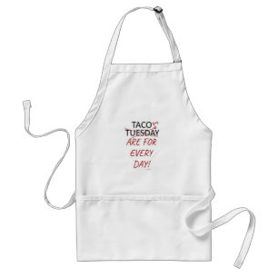 Funny Anti Taco Dinsdag Yummy Fun Slogan Standaard Schort