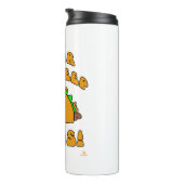 Funny Anti Taco Snob Cartoon Art Slogan Thermosbeker (Geroteerd rechts)