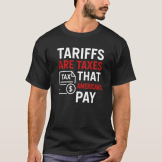 Funny Anti Tariff Saying Political Economy USA Tax T-shirt