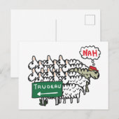 Funny Anti Trudeau Briefkaart (Voorkant / Achterkant)