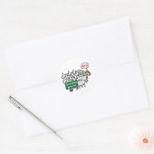 Funny Anti Trudeau Ronde Sticker (Envelop)