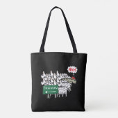 Funny Anti Trudeau Tote Bag (Achterkant)