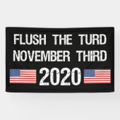 Funny Anti-Trump 2020 Verkiezingen Spandoek (Horizontaal)